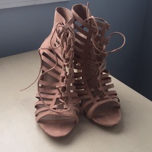Forever 21 lace-up heels